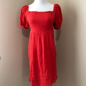 Jen's Pirate Booty Red Gauze Mini Dress